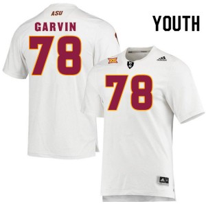 Youth Colby Garvin White Sun Devils #78 Jersey 372745-127