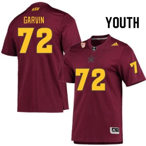 Youth Colby Garvin Maroon Arizona State #72 Jersey 691114-809