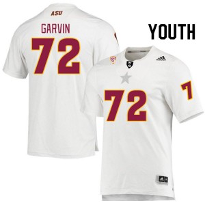 Youth Colby Garvin White Arizona State #72 Jersey 354137-453