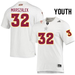 Youth Cole Marszalek White Arizona State #32 Jersey 808224-254