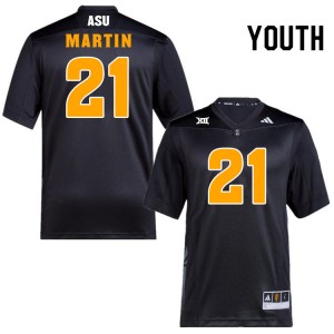 Youth Cole Martin Black Arizona State University #21 Jersey 899138-236