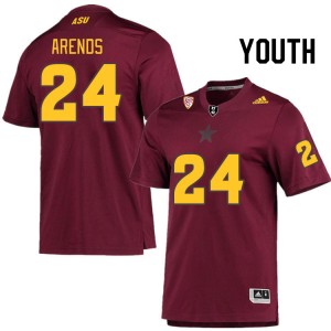 Youth Coleson Arends Maroon Arizona State Sun Devils #24 Jersey 445498-807