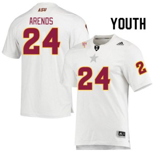 Youth Coleson Arends White Arizona State Sun Devils #24 Jersey 562992-292