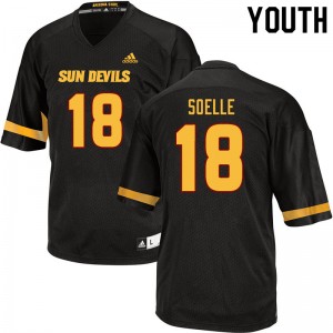 Youth Connor Soelle Black Arizona State Sun Devils #18 Jersey 310109-903