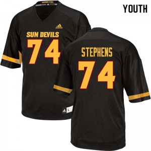 Youth Corey Stephens Black Sun Devils #74 Jersey 407500-718