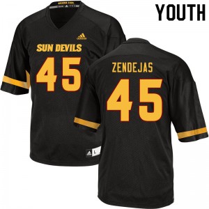 Youth Cristian Zendejas Black Sun Devils #45 Jersey 332622-819