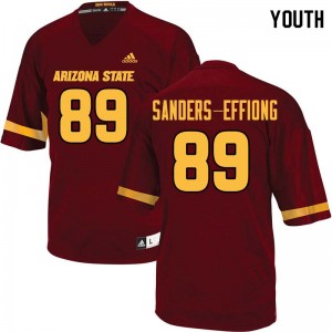 Youth Daniel Sanders-Effiong Maroon Arizona State University #89 Jersey 148710-243