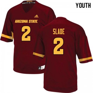 Youth Darius Slade Maroon Arizona State Sun Devils #2 Jersey 750030-728