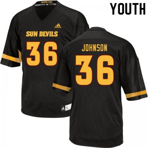 Youth Demarcus Johnson Black Sun Devils #36 Jersey 257173-810