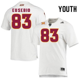Youth Derek Eusebio White Sun Devils #83 Jersey 649702-795