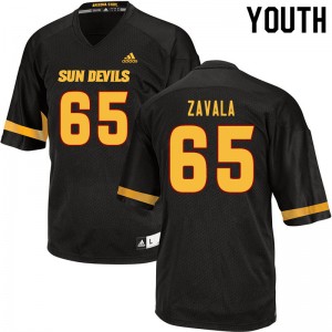 Youth Donato Zavala Black Arizona State University #65 Jersey 562494-948