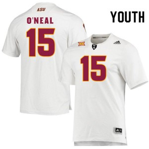 Youth Elijah O'Neal White Arizona State #15 Jersey 735148-519