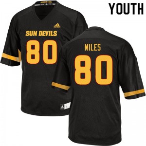 Youth Grant Miles Black Arizona State Sun Devils #80 Jersey 734964-517