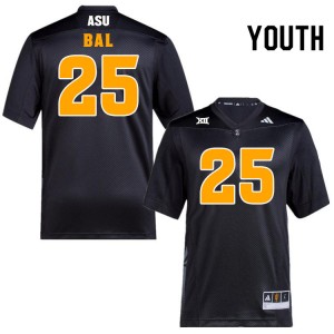 Youth Jack Bal Black Arizona State Sun Devils #25 Jersey 276596-333