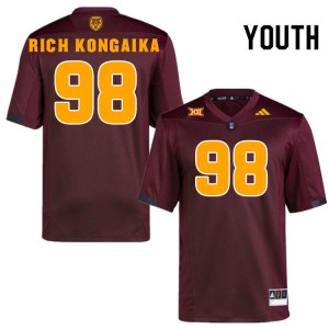 Youth Jacob Rich Kongaika Maroon Arizona State #98 Jersey 829878-572