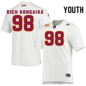 Youth Jacob Rich Kongaika White Sun Devils #98 Jersey 654550-762