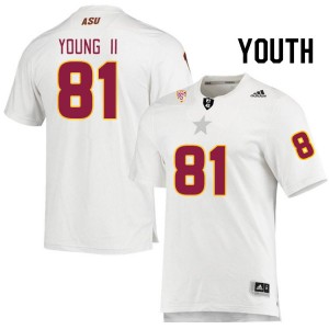 Youth Jamaal Young II White Sun Devils #81 Jersey 986226-474