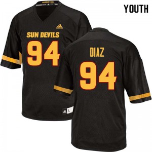 Youth Jamie Diaz Black Arizona State #94 Jersey 123046-624