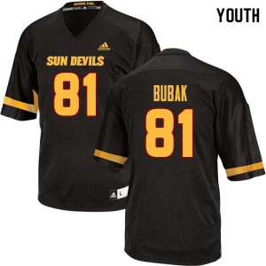 Youth Jared Bubak Black Arizona State University #81 Jersey 720369-929