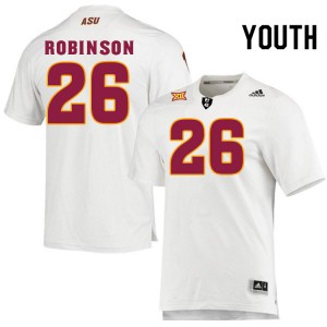 Youth Javan Robinson White Arizona State University #26 Jersey 536905-591