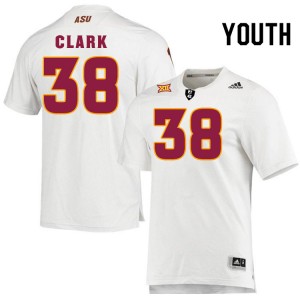 Youth Jeff Clark White Arizona State #38 Jersey 544127-305