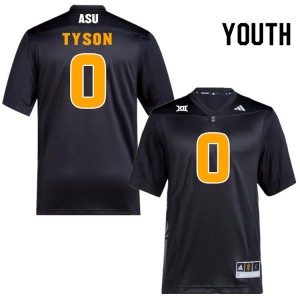 Youth Jordyn Tyson Black Arizona State University #0 Jersey 447306-617