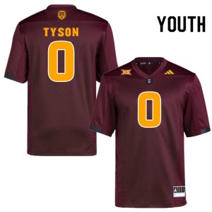 Youth Jordyn Tyson Maroon Arizona State University #0 Jersey 257132-984