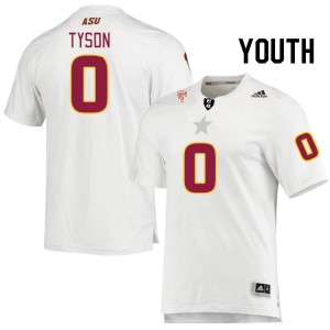 Youth Jordyn Tyson White Arizona State University #0 Jersey 750310-566