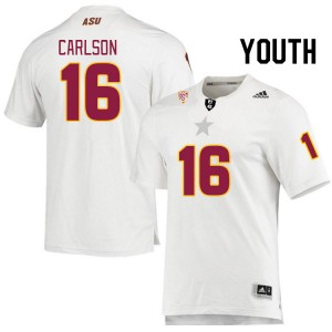 Youth Josh Carlson White Arizona State #16 Jersey 827132-768