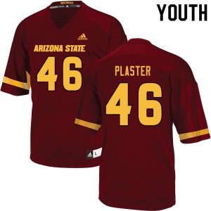 Youth Josh Plaster Maroon Arizona State Sun Devils #46 Jersey 518322-758