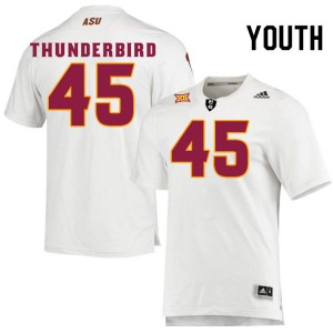 Youth K'Vion Thunderbird White Arizona State #45 Jersey 595395-146
