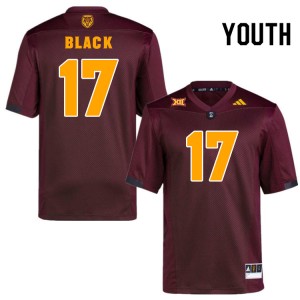 Youth Kaleb Black Maroon Arizona State #17 Jersey 707684-213