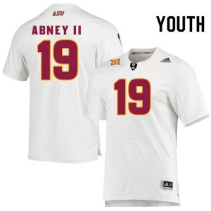 Youth Keith Abney II White Arizona State Sun Devils #19 Jersey 305722-489