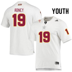 Youth Keith Abney White Arizona State #19 Jersey 796483-290