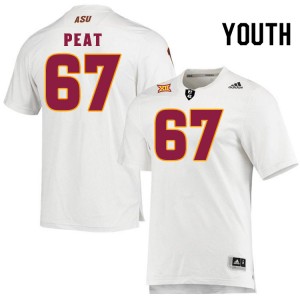 Youth Keona Peat White Arizona State Sun Devils #67 Jersey 314402-909