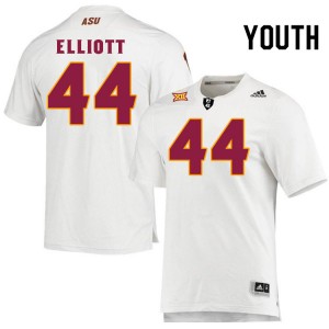 Youth Keyshaun Elliott White Arizona State #44 Jersey 157261-581