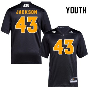 Youth Krew Jackson Black Sun Devils #43 Jersey 934982-759
