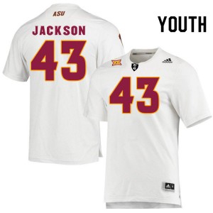 Youth Krew Jackson White Arizona State Sun Devils #43 Jersey 941603-311