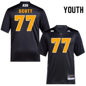 Youth Kyle Scott Black Arizona State #77 Jersey 773679-963