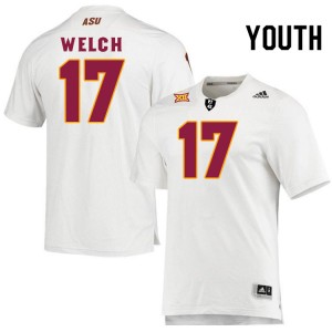Youth Laterrence Welch White Arizona State Sun Devils #17 Jersey 617934-963