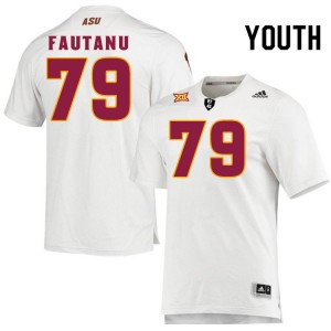 Youth Leif Fautanu White Arizona State Sun Devils #79 Jersey 308589-976