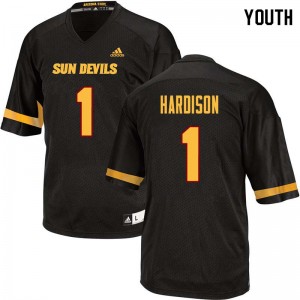 Youth Marcus Hardison Black Arizona State University #1 Jersey 170032-764