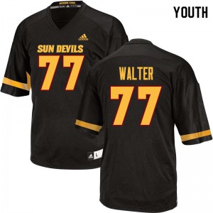 Youth Mason Walter Black Arizona State Sun Devils #77 Jersey 564349-434