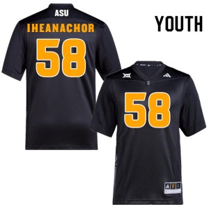 Youth Max Iheanachor Black Arizona State Sun Devils #58 Jersey 118723-248