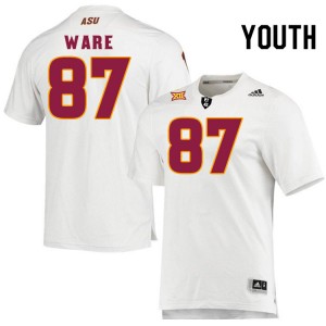 Youth Max Ware White Sun Devils #87 Jersey 903371-271