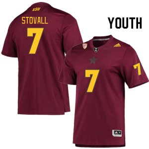 Youth Melquan Stovall Maroon Arizona State #7 Jersey 563737-158