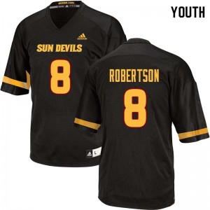 Youth Merlin Robertson Black Sun Devils #8 Jersey 380461-704
