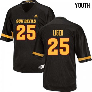 Youth Preston Liger Black Arizona State Sun Devils #25 Jersey 942217-302