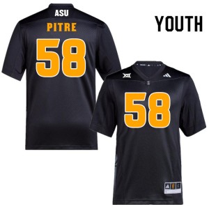 Youth Roman Pitre Black Arizona State Sun Devils #58 Jersey 426661-382