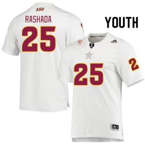 Youth Roman Rashada White Sun Devils #25 Jersey 232597-637